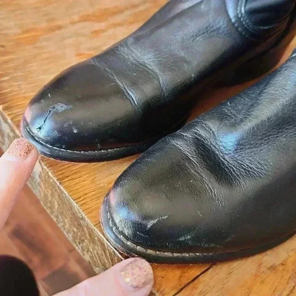 Laredo Genuine Leather Classic Black Western‎ Cowgirl Boots Size 7.5 M - Picture 8 of 9